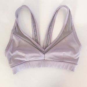 forever 21 // light pink mesh sports bra